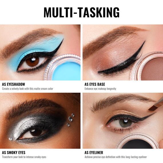 Oulac Matte Lidschatten Pale Mauve Wasserfest | Lidschatten Primer Feine Textur Hält 16 Stunden + | Schnell Trocknend Wischfeste Matte Oberfläche | Vegan | 06g (CM02) Snow Orchid