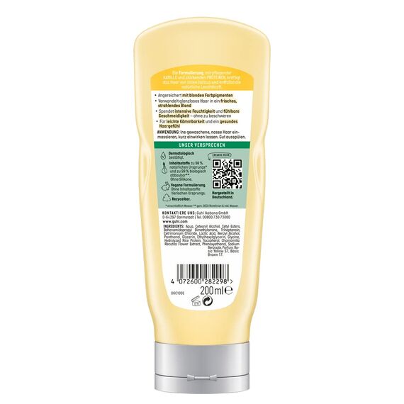 Guhl Blond Faszination Spülung - Inhalt: 200 ml - Haartyp: blond, blondiert, fein (Packung mit 2)