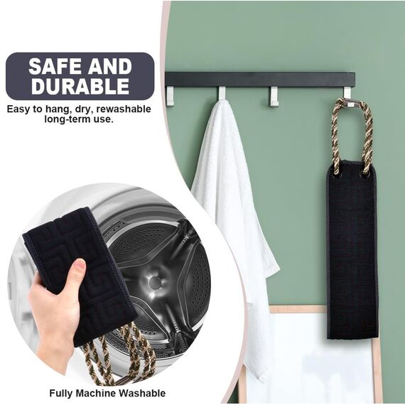 URAQT Rückenschrubber, Peeling Rückenschrubber für Dusche, Doppelseitiger Rückenpeeling Waschlappen mit Griffen, Körperpeeling Rücken Waschhilfe zum Entfernen Abgestorbener Haut(Tiefviolett)