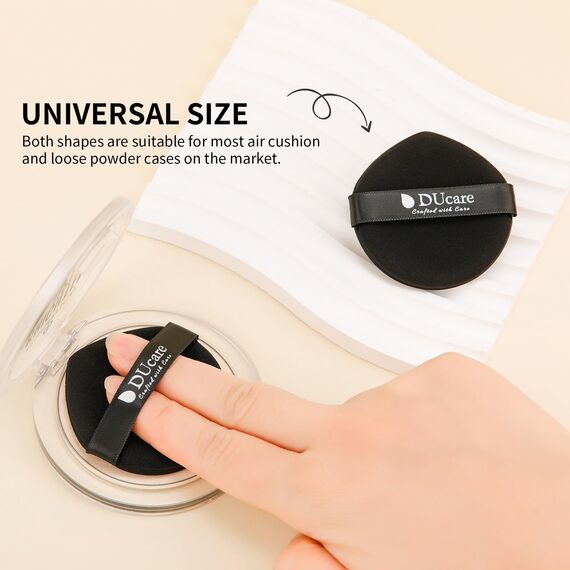 DUcare Make-up-Schwämme mit Foundation-Pinsel, Make-up-Puff-Blending Foundation-Schwamm für flüssige BB-Creme, Mineralpuder, Buffing, Tupfen