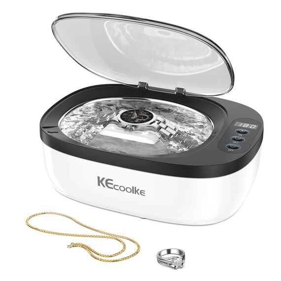 Ultraschallreinigungsgerät Ultraschallreiniger Ultraschallgerät KECOOLKE 750ml Sonic Cleaner mit digitalem Timer für Brillen, Ringe, Münzen, Fingerringe, Geld