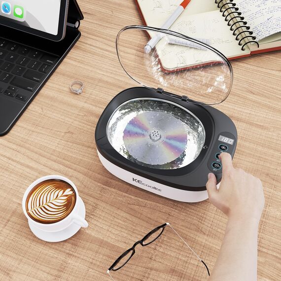 Ultraschallreinigungsgerät Ultraschallreiniger Ultraschallgerät KECOOLKE 750ml Sonic Cleaner mit digitalem Timer für Brillen, Ringe, Münzen, Fingerringe, Geld