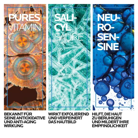 La Roche Posay Pure Vitamin C12 Serum, Anti-Aging-Pflege mit 12 % Vitamin C, Regenerierende Anti-Falten-Gesichtspflege, Straffend, aufhellend und antioxidativ, Gegen Pigmentflecken, 30 ml