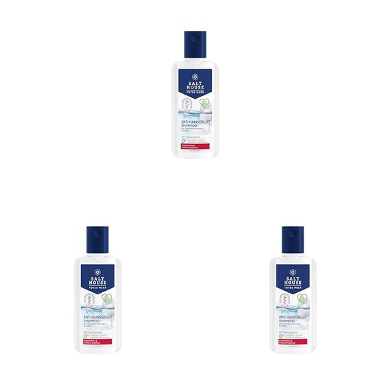 Salthouse Totes Meer Therapie Anti-Haarverlust Shampoo, aktivierendes Coffein für kraftvolles Haar, stärkt Haarwurzeln, 250ml (Packung mit 3)