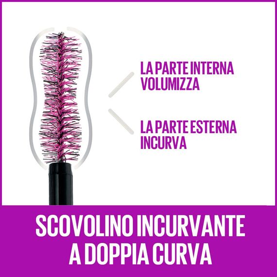 Maybelline New York Mascara mit Falsche-Wimpern-Effekt, Wasserfest, Falsies Lash Lift, 01 Black, 9,6 ml (Packung mit 2)