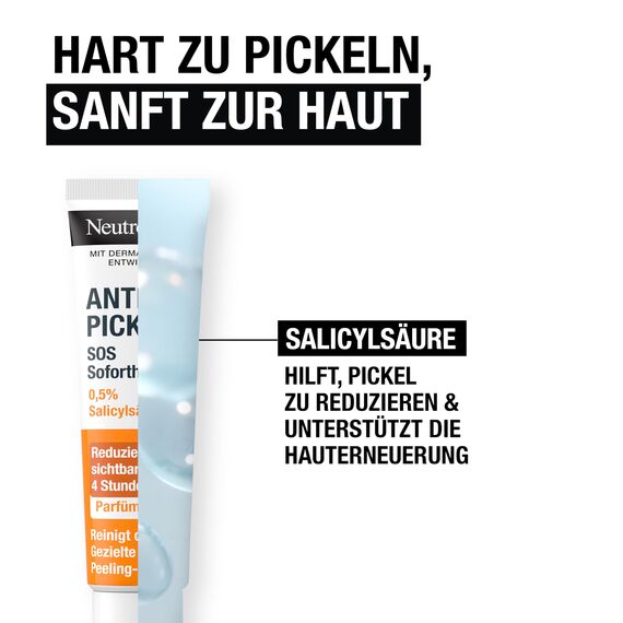 Neutrogena Anti-Pickel SOS Soforthilfe-Gel, Bei Pickeln und Hautunreinheiten, 15 ml (Packung mit 2)