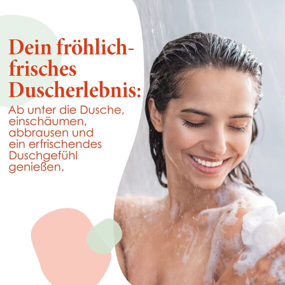 Jean & Len Duschgel Wassermelone & Minze, für alle Hauttypen geeignet, veganer Pflegekomplex, für ein erfrischendes Hautgefühl, pH-hautideal, veganes Duschgel, 250 ml (Packung mit 2)