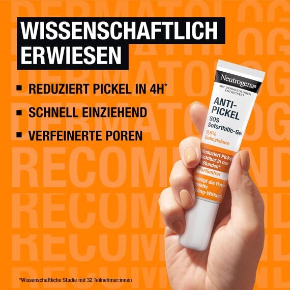 Neutrogena Anti-Pickel SOS Soforthilfe-Gel, Bei Pickeln und Hautunreinheiten, 15 ml (Packung mit 2)