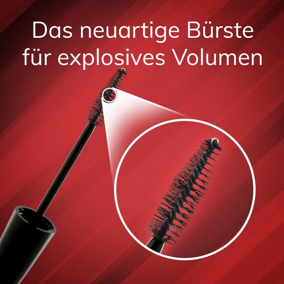 Manhattan Volcano Mascara, Wimperntusche für unschlagbares Volumen und maximale Farb-Definition der Wimpern, Farbe Black 1010N, 1 x 10ml (Packung mit 2)