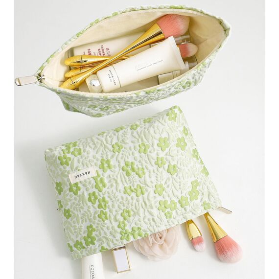 ONEGenug Kosmetiktasche Klein 2 Pcs Make up Tasche Damen Mädchen Schminktasche Organizer für Reise Geschenk