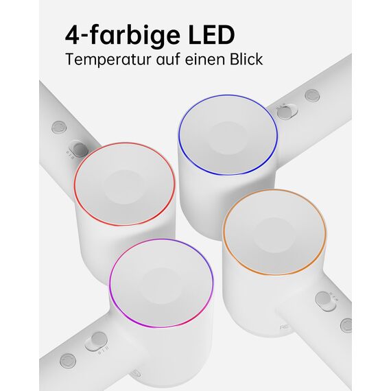 Laifen SE Haartrockner mit 200 Millionen negativen Ionen und Bürstenlosemstenlosem Motor mit 105.000 U/min. Leistungsstarker, schneller und leiser Haartrockner mit magnetischem Zubehör(Weiß