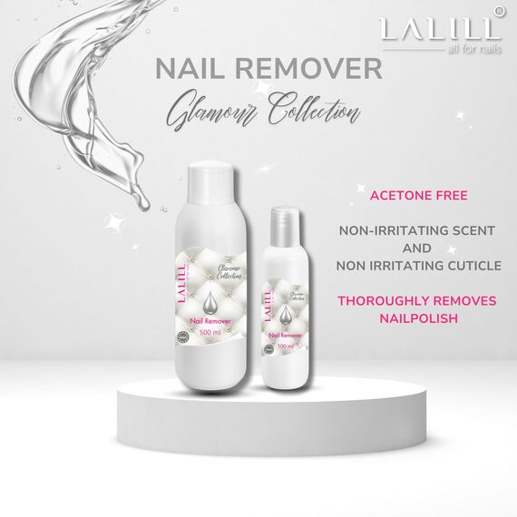 LALILL Nagellackentferner 500 ml - Nagellack Entferner ohne Aceton - Nail Polish Remover - Schnelle & einfache Nagellackentfernung - Acetonfrei - Ideal für empfindliche Nägel