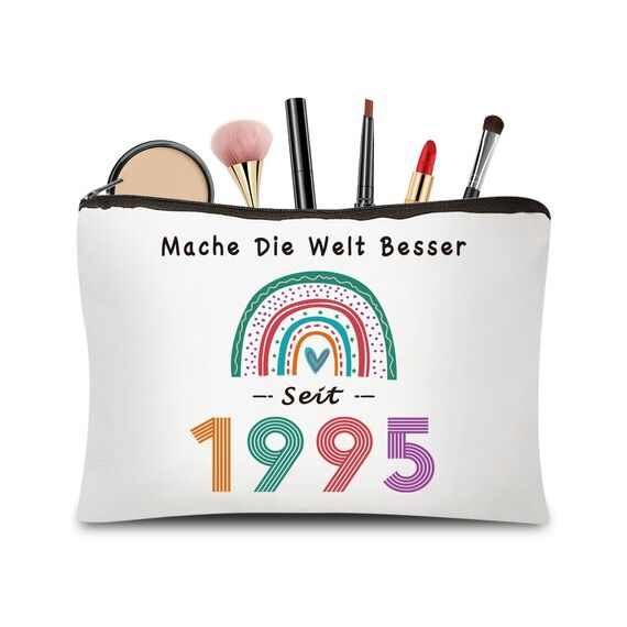 CoCoCherry 30 Geburtstag Frauen Geschenk - Geschenk 30 Geburtstag Frau Make-Up-Tasche, Geschenk Zum 30 Geburtstag Frau Geschenkideen Für Die Ehefrau, Mutter, Freundin(1995)