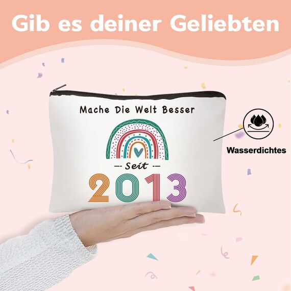 Mädchen Geschenke 12 Jahre - Geschenke Für Mädchen 12 Jahre Make-Up-Tasche oder Stiftetasche Beste Freundinnen, Töchter (2013