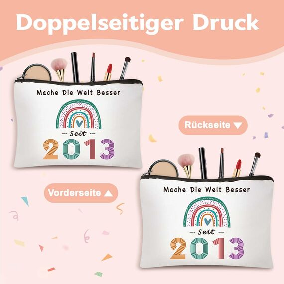 Mädchen Geschenke 12 Jahre - Geschenke Für Mädchen 12 Jahre Make-Up-Tasche oder Stiftetasche Beste Freundinnen, Töchter (2013