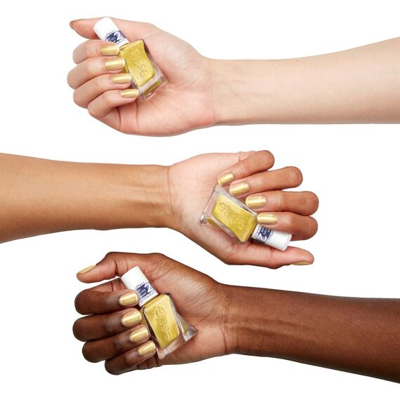 Essie Gel Couture Überlack, Professionelle Nagellackfarbe mit Gel-Glanz-Finish & bis zu 15 Tage Halt, 565 Crushed Gold, 13,5 ml