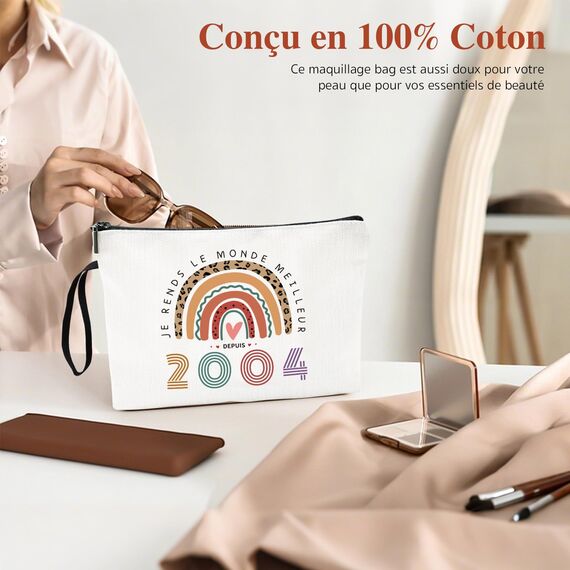 Geburtstag Mädchen, Sweet Geburtstag Mädchen Make-Up Tasche,Geschenke Für Jahre Praktische Geschenkidee (FR- 2004)