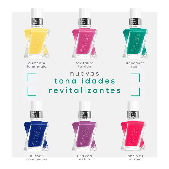 Essie Gel Couture Nagellack, Professionelle Nagellackfarbe mit Gel-Glanz-Finish & bis zu 15 Tage Halt, 560 Rev It Up, 13,5 ml