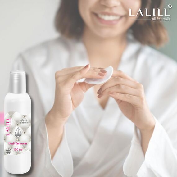 LALILL Nagellackentferner 100 ml - Nagellack Entferner ohne Aceton - Nail Polish Remover - Schnelle & einfache Nagellackentfernung - Acetonfrei - Ideal für empfindliche Nägel