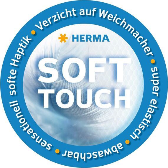 HERMA Dokumententasche mit Reißverschluss Set, 50 Stück, wasserdichte Reißverschlusstasche, verschließbare Dokumentenmappe aus Kunstoff mit Zipper, halb-transparent, 5 verschiedene Größen