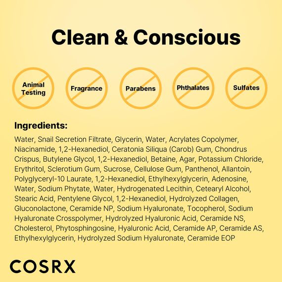 COSRX Advanced Snail Mucin Glass Glow Hydrogel Maske Collagen Gesichtsmaske für tiefenwirksame Feuchtigkeit und strahlenden Teint, geeignet für alle Hauttypen, Korean Skincare 3 Stück
