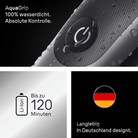 Braun All-in-One Series 7, 12-in-1 Multigroom, Barttrimmer, Nasenhaartrimmer, Haarschneidemaschine für Gesicht, Kopf und Körper, 120 Min Akku, 14 Längen (3–21 mm), Wasserdicht, AIO7545, Grau