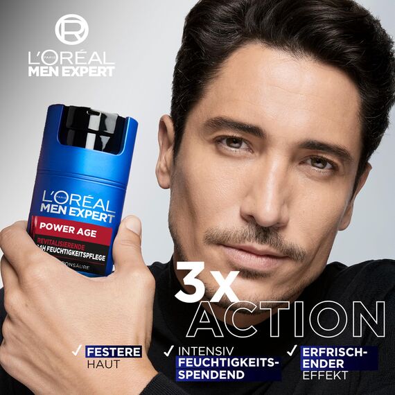 L'Oréal Paris Pflegesets für sie & ihn, Gesichtspflege-Sets mit 2x Gesichtscreme, Nachtcreme und Serum, Anti-Aging Geschenke für Damen und Herren, Age Perfect Pro-Kollagen Experte, Power Age, 4-teilig