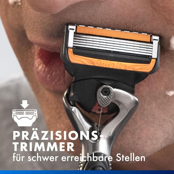 Gillette Proglide Power Klingen, 8 Original Ersatzklingen, Rasierklingen Herren, 2x Gleitstreifen vor und nach den Klingen und EverGlide Gleitstreifen für unglaubliche Gründlichkeit und Komfort