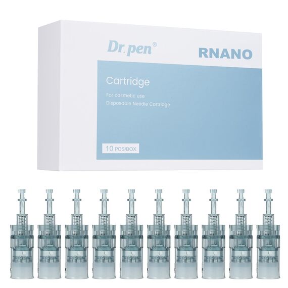 Dr. pen Ultima M8/M7S Cartridges Nano-R - 10 Stück für Hautpflege, Aknebehandlung und Fleckenreduzierung - Authentische Dr pen Ultima M8/M7S Patronen (10 Stück, Nano-R für M8/M7S)