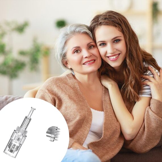 30 Stück Microneedling Nadeln Schraubenmund 36 Pin Ersatz Nadeln Patrone Microneedling Gerät Ersatz Nadeln Nano Mikronadel Derma Pen Mikronadelstifte passend für Schraubmundtypen