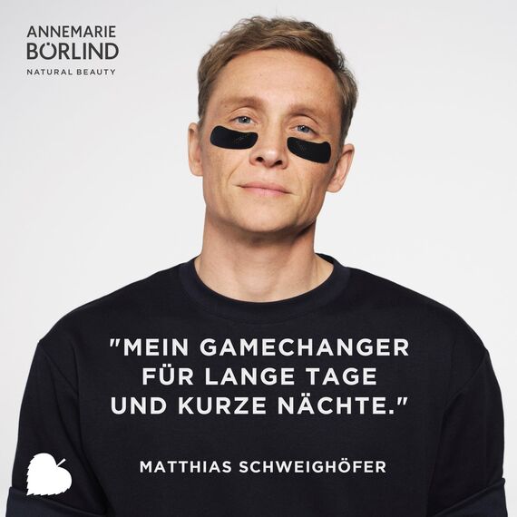 ANNEMARIE BÖRLIND UNISEX ANTI-AGING AUGENPADS Black (5 x 2 Stk.) - by Matthias Schweighöfer - Mit Hyaluronsäure & Sofort-Effekt, Gegen erste Fältchen und müde Augen, Intensive Feuchtigkeit, Vegan