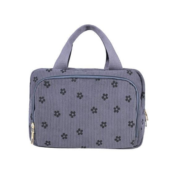 Funtlend Kulturtasche Damen Cord Kosmetiktasche kulturbeutel Kosmetik Tasche Reise Kulturbeutel Waschtasche für Travel Mädchen