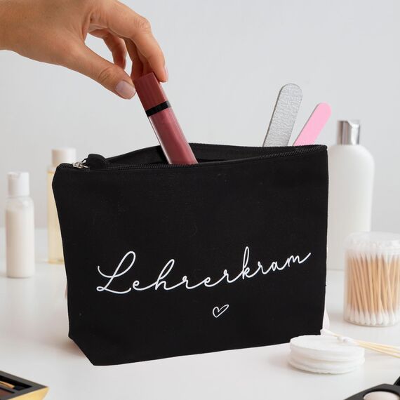 MEJOSER Lehrer Geschenk Abschiedsgeschenk Lehrerin Grundschule Abschied Weihnachten Kosmetiktasche Kulturtasche Schminktasche Kulturbeutel Lustig Lehrerkram