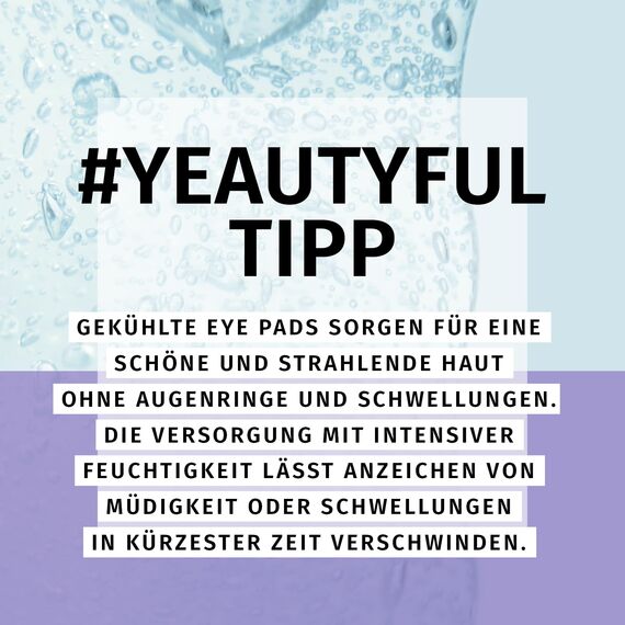 YEAUTY DEEP HYDRATION EYE PAD MASK, feuchtigkeitsspendende Augenpads mit Aloe Vera, Hyaluron und Vitamin E gegen trockene und spröde Haut, für eine optimal durchfeuchtete Augenpartie (Packung mit 5)