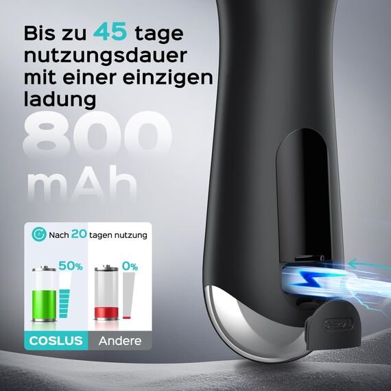 COSLUS Gesichtsreinigungsbürste Elektrische Gesichtsbürste Silikon Gesichtsreinigung: 2in1 rotierend und vibrierend patentierte tech-Automatic Schaumbildung-IPX7 wasserdicht für Männer Frauen-Schwarz