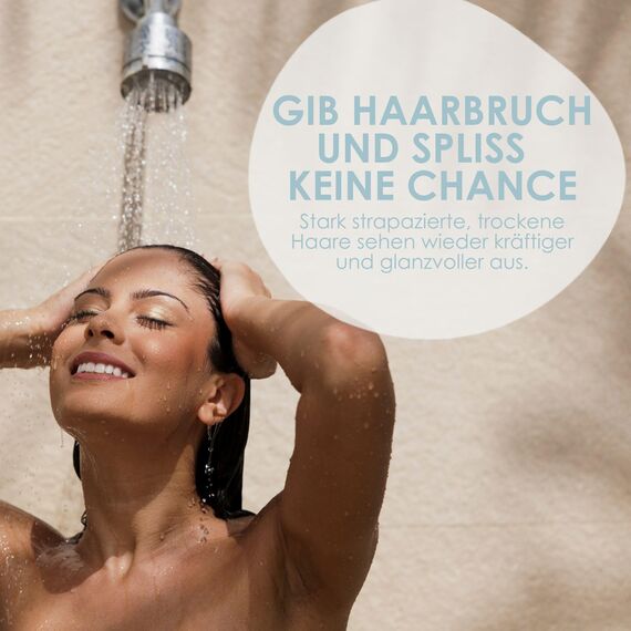 Jean & Len Rebuild Shampoo Dattel & Vanille, für stark strapaziertes Haar, lässt die Haare kräftiger und glanzvoller aussehen, mit Vanille-Duft, Shampoo ohne Silikone & Parabene, vegan, 300 ml