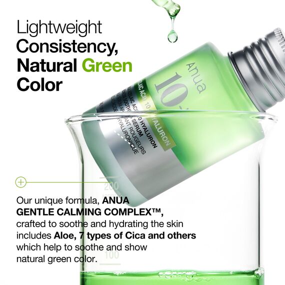 Anua Azelaic Acid 10 Hyaluron Redness Soothing Serum, Facial Serum for Sensitive skin, Hyaluronic Acid, Niacinamide, Spot Care, Natural Color, Vegan, Korean Skincare (30ml/ 1.01 fl oz.)