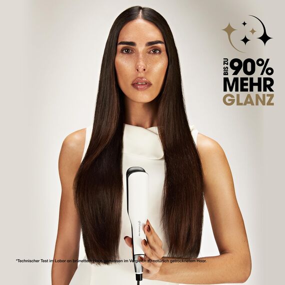 ghd chronos max Breites Glätteisen: Ideal für dickes, langes & lockiges Haar, smarter Styler, 85% größere (43 mm) Platten, schnelle Stylings, frizz-freie Ergebnisse, ohne extreme Hitzeschäden