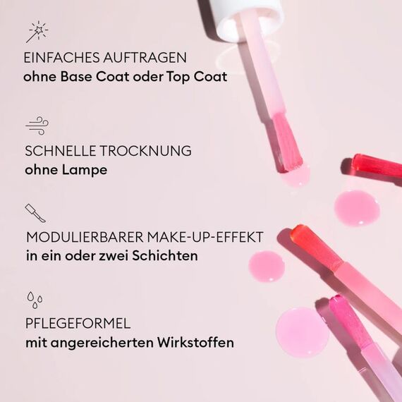 Manucurist Active Glow Cranberry - Clear Coral Perfector Nagellack & Pflege - Vegan & Made in France Ultra-Glowy 2 in 1 Nail Concealer & Pflege - Pflanzlich - Geschenke für Frauen