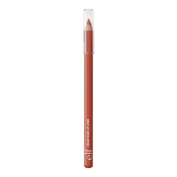 e.l.f. Cream Glide Lip Liner, hochpigmentierter Stift zum Formen und Definieren der Lippen, halbmattes Finish, vegan und tierversuchsfrei, Cinnamatic