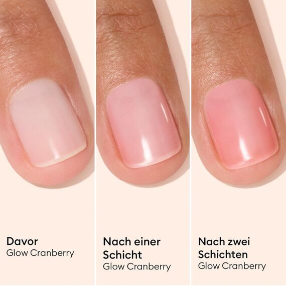 Manucurist Active Glow Cranberry - Clear Coral Perfector Nagellack & Pflege - Vegan & Made in France Ultra-Glowy 2 in 1 Nail Concealer & Pflege - Pflanzlich - Geschenke für Frauen