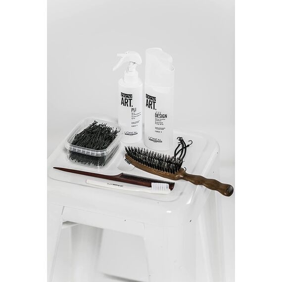 L'Oréal Professionnel Paris Tecni.ART Pli Shaper Thermo-Spray, Haarspray starker Halt, ohne Verkleben, fixiert Frisuren langanhaltend, Styling-Spray mit Hitzeschutz & Memory-Effekt, Aloe, 190 ml