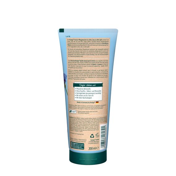 Kneipp Aroma-Pflegedusche So schön, dass es Dich gibt, Duschgel mit natürlichen Extrakten aus Kornblume, Malve und natürlich pflegendem Öl, zartes und geschmeidiges Hautgefühl, 200ml (Packung mit 2)
