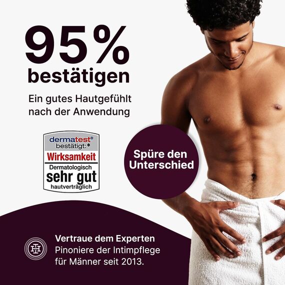 IntHim Intimpflege Männer After Shave - Bei Rötungen, Rasurpickeln & Juckreiz - Intim Creme mit Aloe Vera und Teebaumöl + Deo Creme Herren - Natürliche Anti Scheuer Deocreme