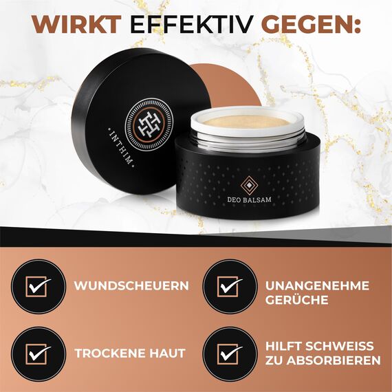 IntHim Intimpflege Männer After Shave - Bei Rötungen, Rasurpickeln & Juckreiz - Intim Creme mit Aloe Vera und Teebaumöl + Deo Creme Herren - Natürliche Anti Scheuer Deocreme