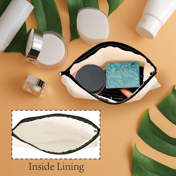 CREATCABIN Canvas Taschen Aufbewahrungstasche Krankenschwestern Große Kapazität Kosmetiktasche Make Up Tools Organizer Reißverschlusstasche Für Urlaub Reisen Toilettenartikel Aufbewahrung Bunt 25x18cm