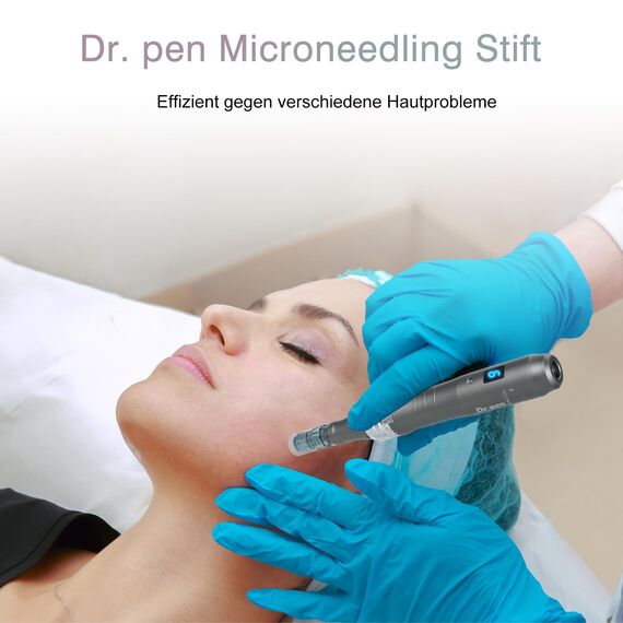 Dr. pen Ultima M8 Microneedling Pen mit 8 Typen Cartridges - Drahtlose Dr pen Microneedling Das beste Weihnachtsgeschenk für Frauen/Männer(M8-Grau)