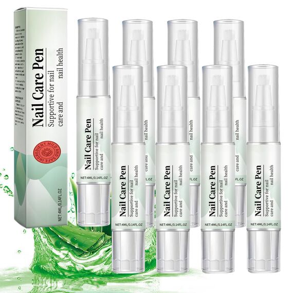 Nail Care Pen Nagelpilz Stift, Das Original, Kosmetische Pflege Bei Nagelpilzinfektion Schnell & Effektiv, Mit Teebaumöl, Vitamin E & Aloe Vera (8 PCS)
