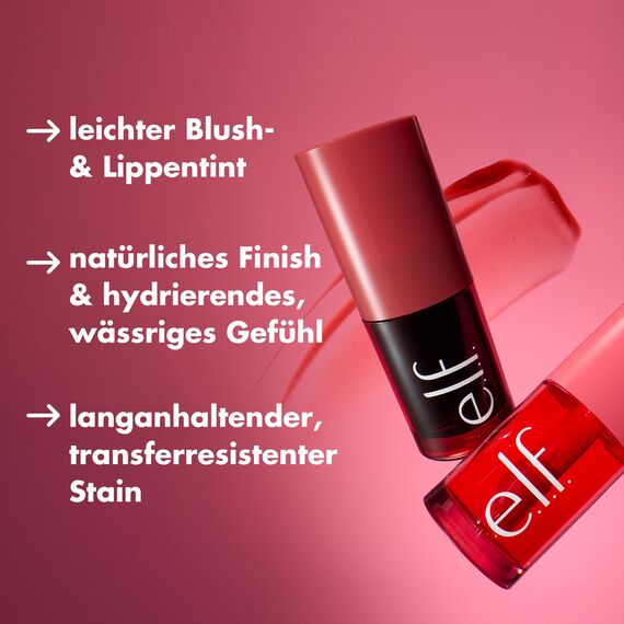 e.l.f. Sheer For It Blush Tint, vielseitiger Lippen- und Wangen-Tint, für einen natürlichen, langanhaltenden Farbkick, vegan und tierversuchsfrei, Orange Crush