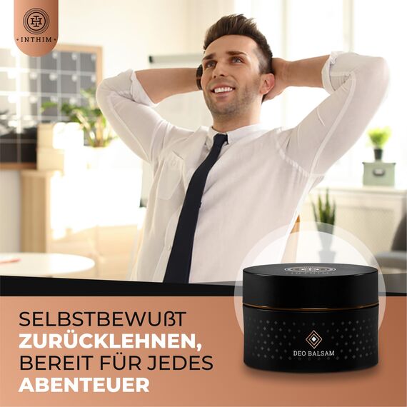IntHim Intimpflege Männer After Shave - Bei Rötungen, Rasurpickeln & Juckreiz - Intim Creme mit Aloe Vera und Teebaumöl + Deo Creme Herren - Natürliche Anti Scheuer Deocreme